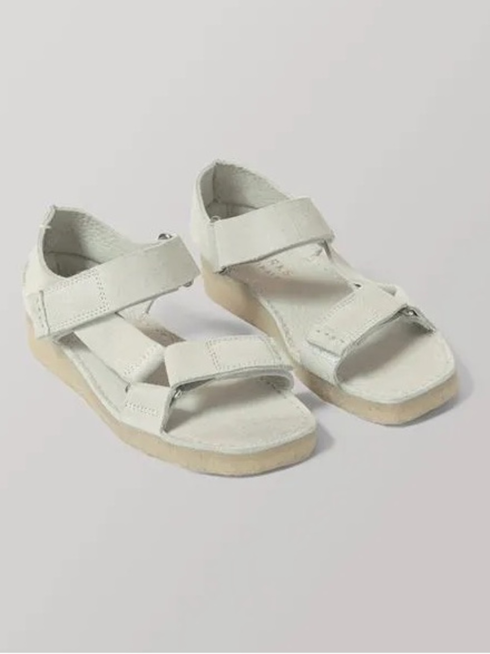 Clark’s Originals Wallabee Sandal Off White Suede 7.5